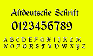 Altdeutsche Schrift